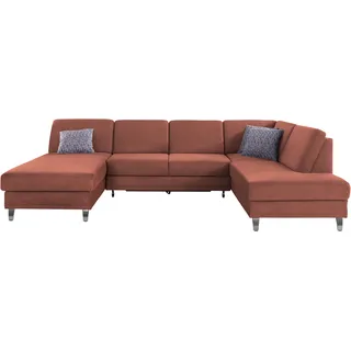 sit&more Wohnlandschaft »Clio U-Form« wahlweise mit Bettfunktion und Bettkasten, inklusive Federkern,