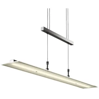 B.K.Licht 4-flg. 85 cm eckig silberfarben