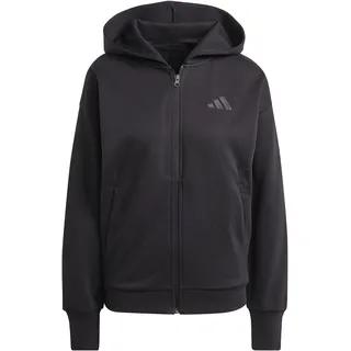 adidas Women's All SZN Fleece Full-Zip Hoodie, Black, XL,