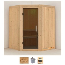 Bild von Sauna »Liva«, (Set), 9 KW-Ofen mit integrierter Steuerung beige