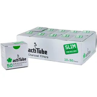 actiTube Slim Aktivkohlefilter 10x50 Stk. 500 Filter
