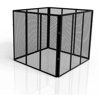 Juskys Komposter Metall schwarz 800L , Schwarz , 100x80x100 cm , Gartenzubehör, Gartenpflege, Gartengeräte