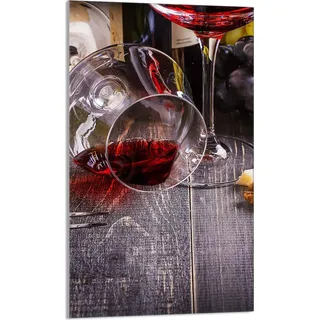 Herdabdeckplatte 30x52 Ceranfeld Abdeckung Spritzschutz Glasplatte Deko Schneidebrett, Wein Holz