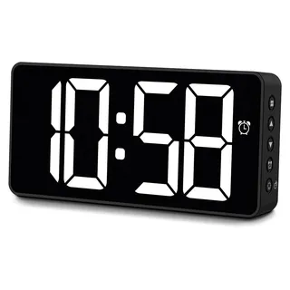 Hama Bali, Tisch, Digitale Uhr, Rechteck, Schwarz, -10 - 50 °C, Kunststoff - Schwarz