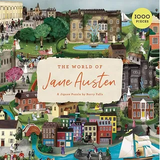 LAURENCE KING The World of Jane Austen: A Jigsaw Puzzle with 60 Characters and Great Houses to Find