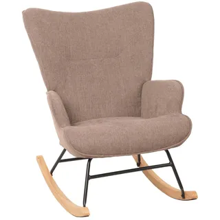 Mendler Fernsehsessel HWC-N14 Stoff/Textil 69 x 92 x 0 cm Braun