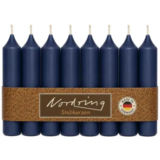 Nordring 8 Stabkerzen nachtblau 2,2 x 11 cm hoch