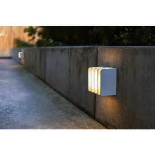 Lutec Außenwandleuchte Aluminium 11,0 cm LED 14,5 W weiß
