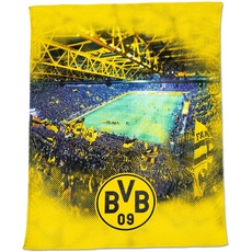 Bild von Borussia Dortmund BVB-Fleecedecke mit Stadionprint, 150x200cm
