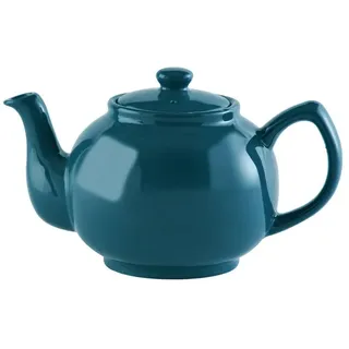 Price & Kensington Englische Teekanne für 6 Tassen, aus hochwertigem Steingut, Teekännchen mit Glanzglasur, dunkelblau, mikrowellen- und spülmaschinenfest, Vintage Teebereiter
