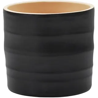 Ivyline Pflanzgefäß, Keramik, Anthrazit, H 15 cm x T 17 cm