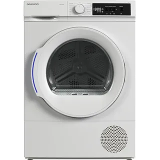 Daewoo TD-BR7GP0WE0-DE Wäschetrockner, 7kg, E, 15 Trockenprogramme inkl. 20-Minuten-Schnelltrockenprogramm, Weiß