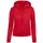 Basic Ribbed Sweatshirt Rot XL