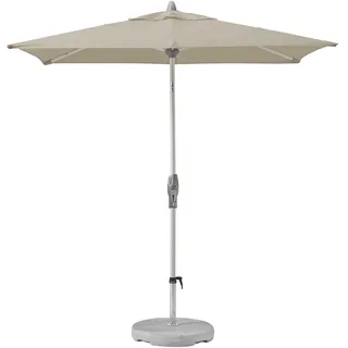 Suncomfort by Glatz Sonnenschirm Shell-Turn, off grey, 250 x 200 cm rechteckig, Gestell Aluminium, Bespannung Polyester, 6 kg