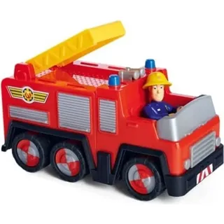 Feuerwehrmann Sam Mini Fahrzeug Jupiter, 17cm, Inklusive Beweglicher Figur, Ab 3 Jahren - Bunt