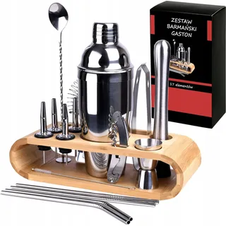 GASTON 17-teiliges Barkeeper-Set Shaker-Ständer