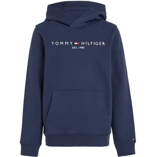 Tommy Hilfiger Kinder Unisex Hoodie Essential mit Kapuze, blau (Twilight Navy), 7 Jahre