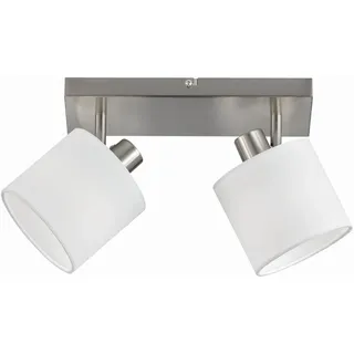 Trio Tommy 2-flammig grau Nickel matt