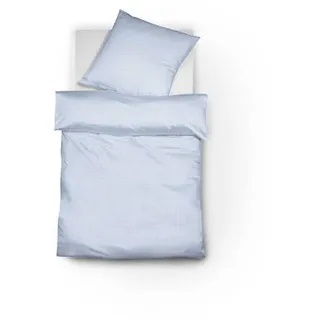 FLEURESSE Porto Kariert Baumwolle Blau 135 x 200 cm + 2 x 80 x 80 cm