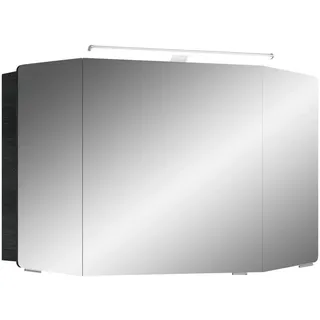 Pelipal Spiegelschrank , Graphitfarben , Metall , 6 Fächer , 100x67x17 cm , Made in Germany , erweiterbar, Typenauswahl, umfangreiches Zubehör erhältlich , Badezimmer, Badmöbelsets & Badmöbelserien, Badmöbelserien