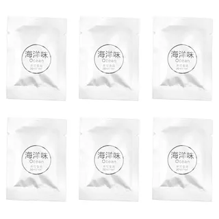 6er-Pack Ersatztabletten für Autoduft, tragbare Entlüftungs-Clip-Pads für Zubehör, Meeresgeschmack