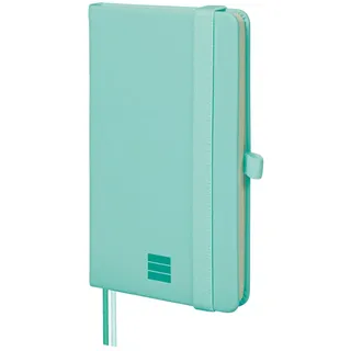 Finocam - Notizbuch Nexo Festeinband Dotted-Gepunktet Türkis | Kleines Notizbuch mit perforierten Blättern | Innentasche und Stifthalter | 72 Seiten, Ideal als Bullet Journal