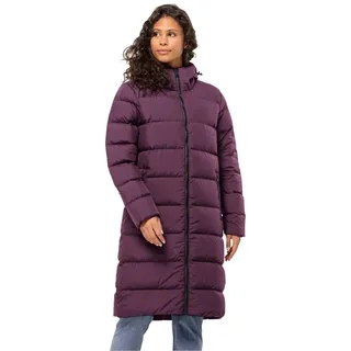 Jack Wolfskin Winter-Daunenmantel Frozen Palace Coat 2024 (winddicht, wasserabweisend) violett Damen