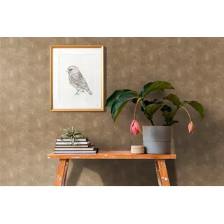 ascreation A.S. Création Vliestapete Uni Metallic Beige Gold