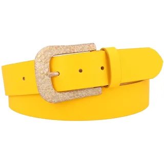MGM Damen Gürtel Floral, Gr. 85 cm, Gelb (Gelb-rame 7)