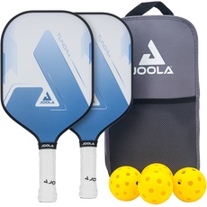 Bild Pickleball Set Blue Lightning Inklusive 2 Schläger, 4 Bällen und Tasche, ideal für Freizeitspieler, Tundra, 7-teilig