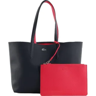 LACOSTE Schultertasche Shopper Anna Shopping Bag Abimes Petunia dunkelblau purpur - Dunkelblau, Violett, Lila