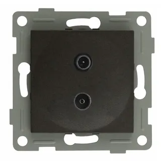 S-EMPOT. GRAFIT TV/FM-SAT.INTERM. Stilvolles und funktionales Gerät, ideal für die diskrete und effiziente Integration Ihrer TV- und Satellitenverbindungen.