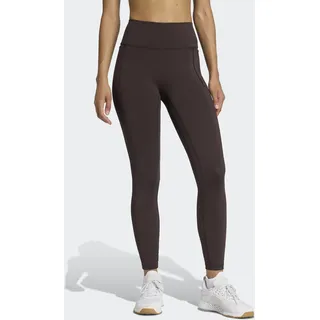 adidas Trainingstights ADIDAS PERFORMANCE "OPT 7/8 L", Damen, Gr. S, N-Gr, aurora coffee, normal, gr., Obermaterial: 73% Polyester, 27% Elasthan, 7/8-Länge, Hosen Trainingstights
