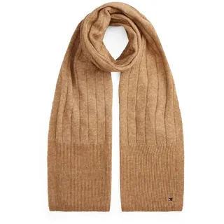 Tommy Hilfiger Schal TH FLAG FLUFFY, Maße 190X35 cm, mit Wolle grün