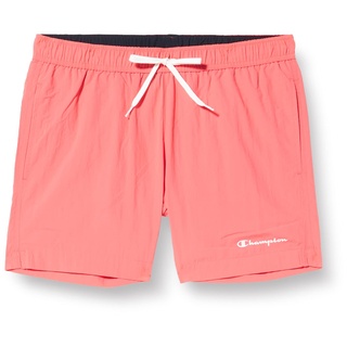 Champion Herren Legacy Beachshorts Ac Small Logo Badehose, Rosa Alpenveilchen