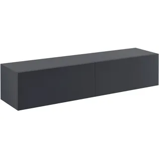 [en.casa] TV Möbel, Evaton Dunkelgrau Matt