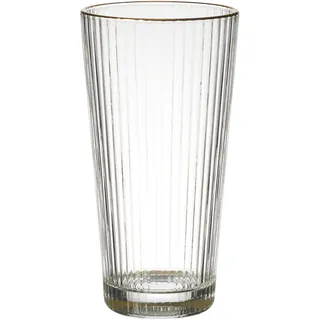 HOME DECO FACTORY Karaffe aus Glas 1,5 Liter Wasserkrug mit Deckel Transparent