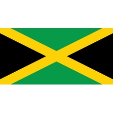 Nationalflagge Jamaika, Jamaika, Karibik, für Sportveranstaltungen, Kneipen, Grillen, als Dekoration für Rugby, Fußball, Cricket, Sport, Banner, Fan-Unterstützung, Tischabdeckung, 152 x 91 cm