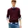 Essential Cotton mit Rundhalsausschnitt Rot Deep Burgundy S