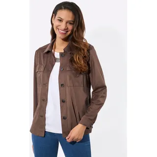 Casual Looks Lederimitat-Blazer "Lederimitat-Blazer", schoko