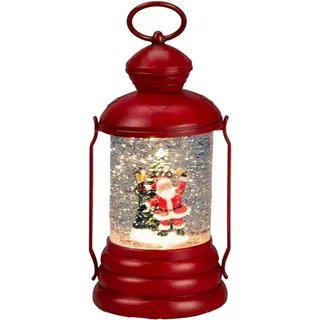 Konstsmide Wasserlaterne Weihnachtsmann für Innen 21,8 cm x 11 cm x 10,8 cm Rot