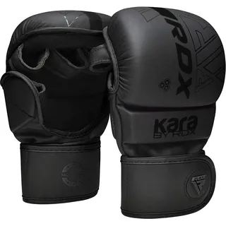 RDX MMA Handschuhe für Kampfsport Grappling Training, Maya Hide Leder Kara Sparring Handschuhe, Punchinghandschuhe für Muay Thai, Kickboxen, Freefight, Boxsack Gloves