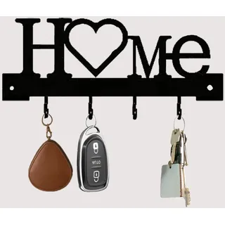 GOSLYLY Schlüsselhalter aus Metall,Schlüsselhaken für die Wand,Schlüsselhalter für die Wand, Schlüssel-Organizer Wand dekorativ mit 4Haken für Eingang für Eingang, Haustür, Flur, Küche,