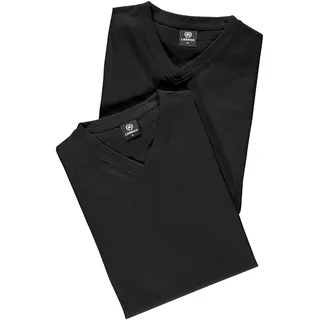 Lerros »LERROS Doppelpack T-Shirt, V-Neck in Premium Baumwollqualität«, schwarz,