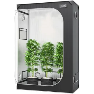 Vevor Growbox 122 x 61 x 183 cm Schwarz/Grau