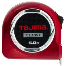 Tajima TAJ-21110 Robustes Bandmaß, Class 1, Rot, 5 m x 25 mm
