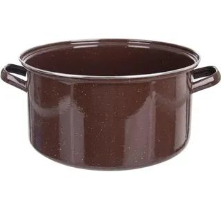 Große Emaille-Töpfe für alle Herdarten - Schwarz