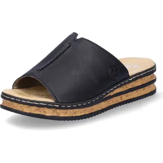 Rieker Damen Slipper 629M9, Frauen Slip On,Slipper,Mokassins,Halbschuhe,Slides,Schlupfschuhe,schluepfschuhe,Loafer,Slip-ons,schwarz (00),38 EU / 5 UK