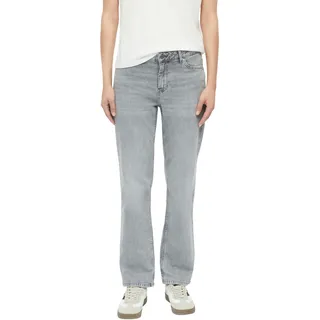5-Pocket-Jeans S.OLIVER "Karolin", Damen, Gr. 36, Länge 28, grau (light grau), Denim/Jeans, Obermaterial: 99% Baumwolle, 1% Elasthan, unifarben, regular fit lang, Jeans 5-Pocket-Jeans, mit Stretch / Leichte Waschung