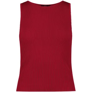 Kurzarmpullover ZERO "Strick-Top ohne Arm", Damen, Gr. 44, rot (candy rot), Obermaterial: 67% Viskose CV. 33% Polyamid PA., Pullover Kurzarmpullover